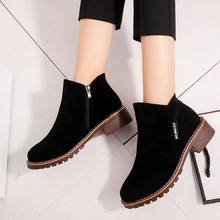 New Autumn Winter Women Boots Suede Female Single Boots woman Ankle Boots Flat Oxford shoes zapatos mujer size 35-40 2024 - buy cheap