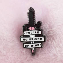 Pin de esmalte duro inspirado en Paramore song band, gran colección de fans de No Friend, dagger 2024 - compra barato
