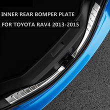 Stainless Steel Inner Rear Bumper Plate Door Sill Cover Trim Protector For Toyota RAV4 Rav 4 2013 2014 2015 2024 - buy cheap