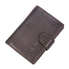 Men's the first layer cowhide leather wallet passport driver license multi-capacity multi-function Tri-fold card holder wallet 2024 - buy cheap