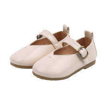 Cuzullaa 2020 novas meninas sapatos de couro crianças macio-sola sapatilhas do bebê meninas mary jane princesa dresss sapatos de dança plana tamanho 21-30 2024 - compre barato