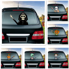 Halloween Horror Car Waving Wiper Decals Car Sticker Auto Rear Window Wiper Stickers Car Accessories Auto Decoration Car Styling 2024 - buy cheap