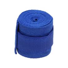 Bandagem esportiva de algodão eslático para sanda, muay thai mma taekwondo 1 peça 2.5m azul 2024 - compre barato