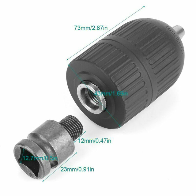 Keyless Drill Chuck 2 13mm To 1 2 unf Thread W Sds Adapter Parts Set Kit Drill Chuck Adaptor High Quality Electric Drill Buy Cheap In An Online Store With Delivery Price
