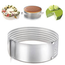Adjustable 3D Round Mousse Ring Cake Molds Stainless Steel Chocolate Baking Moulds Cake Decorating Tools 6-12inch 2024 - buy cheap