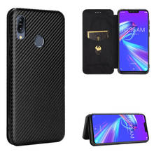 For Asus ZenFone Max M2 ZB633KL Luxury Carbon Fiber Skin Magnetic Adsorption Case For Asus ZB633KL ZB ZB633 633 633KL Phone Bags 2024 - buy cheap