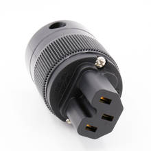 Preffair 2PCS Hi-End Audio Pure copper Gold Plated IEC Female Plug hifi IEC Audio Connector 2024 - buy cheap