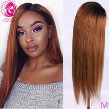 Ombre 1b/30 Natural Human Hair Lace Front Wig 13x4/13x6 Straight Lace Frontal Wigs Remy Hair for Women Glueless 150% Preplucked 2024 - buy cheap