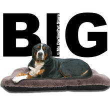Кровать для домашних питомцев, кровать для больших и средних собак, пушистая кровать для больших собак, удобный коврик, аксессуары для щенков, диванная подушка 2024 - купить недорого