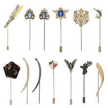 Personality Wheat Spike Word Brooches Rhinestone Fish Animal Alloy Lapel Pin Men Women Suit Cardigan Shawl Jewelry Accessories 2024 - buy cheap