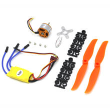 Motor sem escova, a2212 2200kv, 30a/40a, esc 6035, hélice sg90 9g, micro servomotor para rc, asa fixa, avião, brinquedo diy 2024 - compre barato