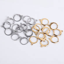 20Pcs 14x12mm Stainless Steel Copper Diy French Earring Hooks Accessories Wire Settings Base Hoops For Jewelry Making Supplies 2024 - buy cheap