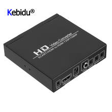 Hd completo 1080p scart hdmi-compatível com hdmi conversor compatível adaptador 3.5mm coaxia vídeo conversor de áudio para leitor de dvd 2024 - compre barato