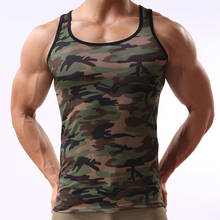 2022 Men Tank Top New Brand Sportswear Camouflage Undershirt Bodybuilding Singlet Fitness Sleeveless Vest Men Tank Tops 2024 - buy cheap