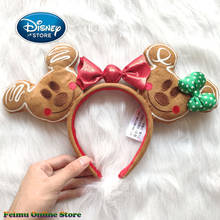 Diadema con orejas de Mickey Mouse para niña, diadema con diseño de Navidad de Disney, diadema con diseño 3D de Mickey Mouse, diadema para el pelo Disneyland, diadema para fiesta 2024 - compra barato