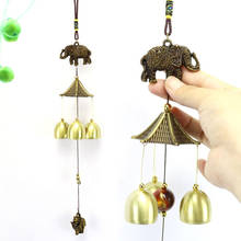 Ins Metallic Bronze Wind Chimes Feng Shui Bell Animal Pendant Wind Bell Creative Home Pendant Kids Room Decoration Dream Catcher 2024 - buy cheap
