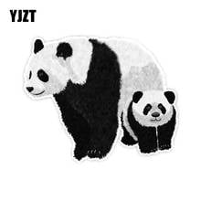 YJZT 12.2CM*15CM Lovely Animal Panda Car Sticker Decal PVC Car Accessories C29-0861 2024 - buy cheap