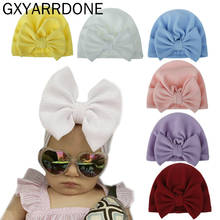 18 Colors 2020 Baby Hat for Girls Bows Turban Hat Infant Photography Props Cotton Kids Beanie Baby Cap Accessories Children Hats 2024 - buy cheap