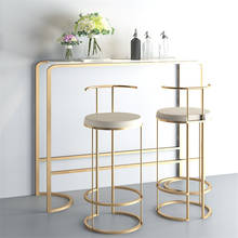 Nordic Light Luxury Bar Chairs Home Simple High Stool Modern Bar Stools Tea Bar Chair Reception Bar Stool Leisure Chair 2024 - buy cheap