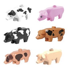 ZY898 Animal Big Figures Pig Toys Flowerpig Compatible DIY Educational Building Blocks Toys For Kids Action Figures Bricks 2024 - buy cheap