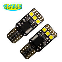 Luces LED T10 CANBUS 6 SMD 2835 W5W 0.32A 3,84 W sin errores, Bombilla lateral, cuña, para matrícula, color blanco, 12V, 10 unidades 2024 - compra barato
