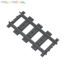POLYROYAL Building Blocks Technology parts Straight train track 1 PCS Educational toy for children 53401 2024 - buy cheap
