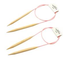 2pcs 10mm 12mm Circular Knitting Needles Set Bamboo Wooden Circular Sewing Crochet Hook DIY Tube Sweater Tool 2024 - buy cheap