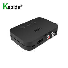 Kebidu-adaptador receptor estéreo con Bluetooth, accesorio NFC real para coche, reproducción de música, Audio inalámbrico para escritorio, 3,5mm, RCA, AUX, USB 2024 - compra barato