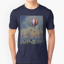 The Great Houdini T Shirt 100% Pure Cotton Houdini Escape Artist Escape Straight Jacket Hot Air Balloon City Cityscape 2024 - buy cheap