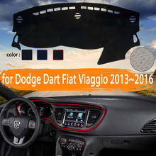 for Dodge Dart Fiat Viaggio 2013 2014 2015 2016 Car Dashboard Cover Dashmat Avoid light  Sun Shade Carpet Car Accessories 2024 - buy cheap