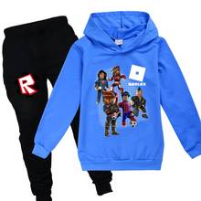 Boys Robloxing Clothing Kids Hoodies Spring Autumn Clothes Sets Children Cartoon Sport Suits Long Sleeve Tracksuit Girls Outfits 2024 - buy cheap