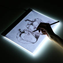 Tablet gráfico com led, para escrita e pintura, caixa de luz, para cópia e desenho digital, artcraft, a4, mesa de cópia, led 2024 - compre barato