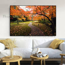 Diamond Embroidery Natural scenery, autumn red trees and fallen leaves 5D DIY Diamond Painting Diamond Mosaic needlework GG4384 2024 - buy cheap