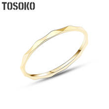 TOSOKO Stainless Steel Jewelry  Thin Ring Ring Simple Fashion Ring For Women BSA100 2024 - buy cheap