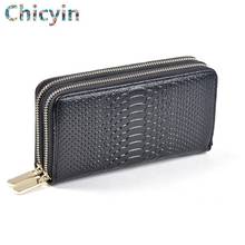 Alligator Genuine Leather Women Wallet Female Long Clutch Lady Walet Portomonee Rfid Luxury Brand Money Bag For Girls Coin Purse 2024 - buy cheap