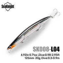 Seaknight Brand SK008 SK020 Series 1PC Fishing lure 125mm 20g 110mm 14g Hotsale 18 Colors Minnow Fishing Bait Crankbait Wobbler 2024 - buy cheap