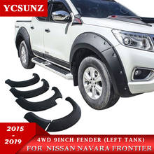 9 Inch fender flare For Nissan 4x4 2015-2019 Mudguard Pocket Rivet Style For Nissan NP300 4WD ycsunz, fender flares, matte black, decorate accessories For nissan, abs plastic 2024 - buy cheap