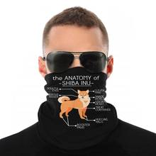 Anatomy Of A Shiba Inu Magic Scarf Neck Face Mask Halloween mask Tube Scarf Tubular Bandanas Polyester Headband Biking Hiking 2024 - buy cheap