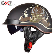 Retro Vintage Motorcycle Helmet Moto Half Helmet Open Face Scooter Biker Motorbike Riding Helmet for Men Women 2024 - buy cheap