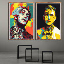 Poster And Prints New Painting Lil Peep Hip Hop Rapper Music Singer Star Art Canvas Wall Pictures Home Decor quadro cuadros 2024 - buy cheap