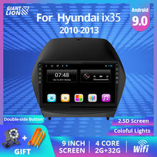 Sistema multimídia automotivo, reprodutor com android 9.0, rádio estéreo, navegação por dvd, 2din, para hyundai ix35 2012-2015 2024 - compre barato