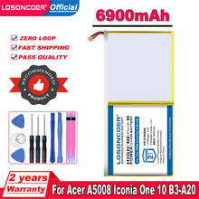 LOSONCOER-Batería de PR-279594N de 6900mAh para tableta Acer A5008, Iconia One 10 B3-A20, Iconia One 10 B3-A30, Iconia 10 A3-A40 2024 - compra barato