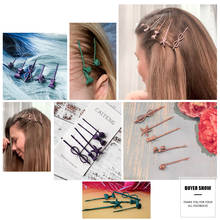 Bowknot Sea Star Flowers Infinity Shape Metal Hair Clip Snap Hair Barrette Stick Hairpin Hairwear Accessories For Women Girls 2024 - buy cheap
