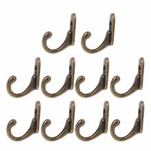 10pcs Antique Brass Wall Mounted Hook Key Holder Letter Rack Hanger Hanging Decor Organizer Kitchen Dining & Bar Tool 2024 - buy cheap