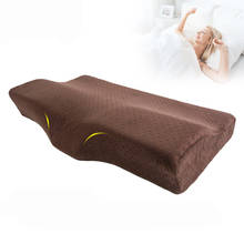 Almohada grande ortopédica de espuma viscoelástica para el cuidado de la salud, almohada Cervical para el dolor y la protección del cuello, rebote lento 2024 - compra barato