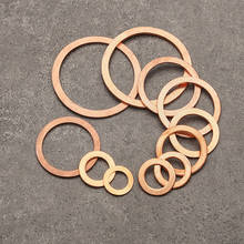 M10 Copper washer Marine table gasket ring Pressure gauge gaskets flat pad meson 12mm-16mm Outside diameter 0.1mm-3mm thickness 2024 - buy cheap