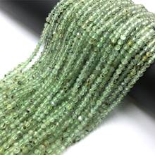Wholesale 2/3 MM Prehnit Beads Small Faceted Strand Bead 15.5" Loose Spacer Beaded For DIY Jewelry Accessory Findings Making 2024 - buy cheap