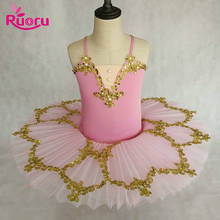 Ruoru Professional Ballerina Ballet Tutu for Child Children Kids Girls Adults Pancake Tutu Dance Costumes Ballet Dress Girls 2024 - buy cheap