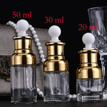 Botellas de vidrio cuadradas transparentes vacías para aromaterapia, frascos de vidrio transparente con cuentagotas, Perfume, 1 onza, 20ml, 30ml, 50ml, 100 unids/lote 2024 - compra barato