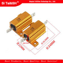 2pcs 10W Aluminum Power Metal Shell Case Wirewound Resistor 0.1 ~ 10K 0.5 1 2 3 5 6 8 10 20 100 150 200 300 500 1K 5K 10K ohm 2024 - buy cheap